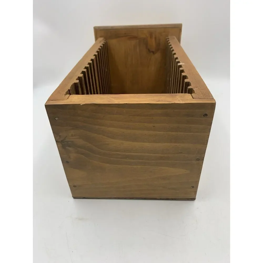Vintage wooden CD rack for Holds 15 discs